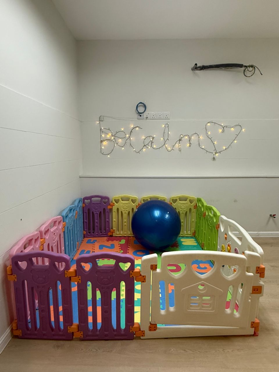 Soothing sensory room for anxious patients